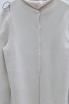 SWAYING 24 Autumn and Winter Cashmere Fake Two-piece Cardigan SW-SW24AW1T49-BAI White SW-SW24AW1T52